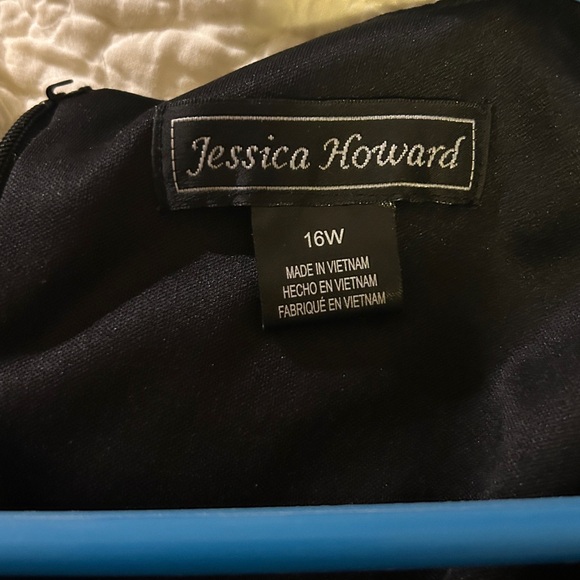 Jessica Howard Black Lace Long Sleeve Dress - Picture 2 of 7